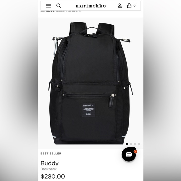 MARIMEKKO Backpack. BUDDY. - Picture 2 of 6